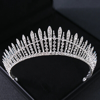 Kristály Esküvői Tiara és Koronák Strasszkő Princess Diadem Menyasszonyi Esküvői Haj Kiegészítők Ékszerek Korona Tiara Női Menyasszonynak