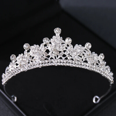Kristály Esküvői Tiara és Koronák Strasszkő Princess Diadem Menyasszonyi Esküvői Haj Kiegészítők Ékszerek Korona Tiara Női Menyasszonynak