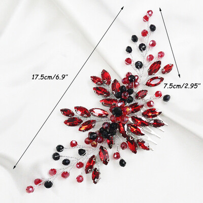 Zöld kristály menyasszonyi hajfésű strasszos esküvői fej ékszer Menyasszonyi hajtartozékok nőknek és lányoknak koszorúslány dekorációs ajándékok