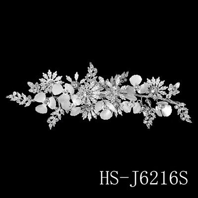 Zelta Metāla Ziedi ar Rhinestones Kāzu matu sprādze Vīnogulāju līgavas māsas šinjons Ziedu galvassegas kāzām