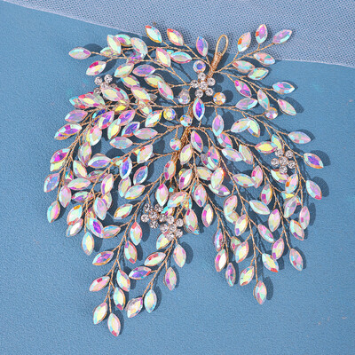 Sidabrinės spalvos krištolinė galvos juosta plaukų juosta moterims Kalnų krištolas vakarėliui galvos juosta Vestuviniai plaukų aksesuarai papuošalai galvos juosta Dovana