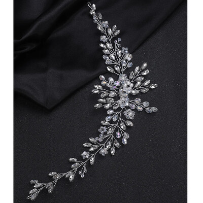 Lucrate manual, aur roz, argintiu, bentite, accesorii pentru păr de nuntă, la modă, cu strasuri, bentițe pentru păr, bijuterii pentru femei