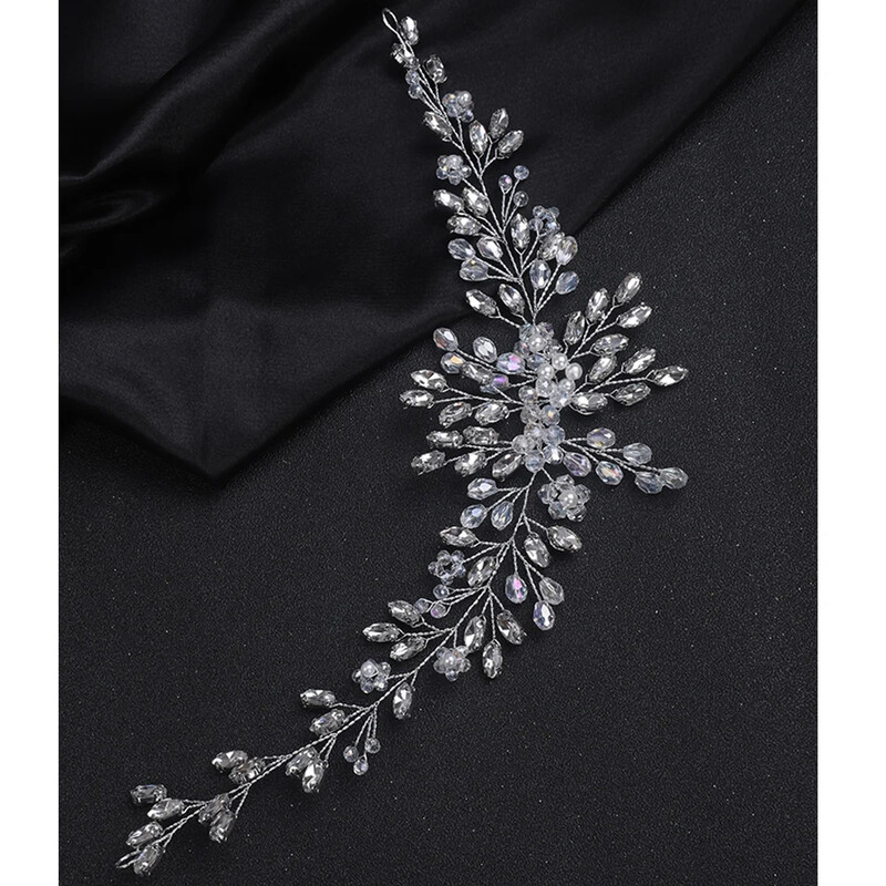 Lucrate manual, aur roz, argintiu, bentite, accesorii pentru păr de nuntă, la modă, cu strasuri, bentițe pentru păr, bijuterii pentru femei