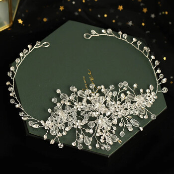 Κρυστάλλινο Rhinestone Headband Tiara για Γυναίκες Bride Party Queen Νυφικό Νυφικό Αξεσουάρ Μαλλιά Κοσμήματα Κορδέλα Δώρο