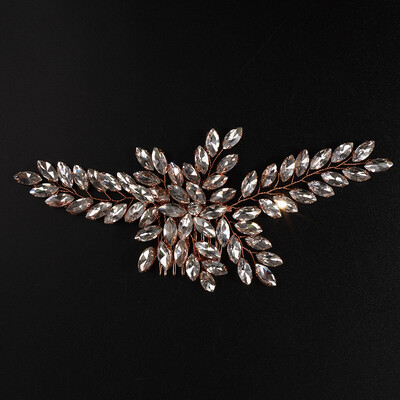 Accesorii pentru păr de nuntă cu stras de lux, 11 culori, pieptene de păr de mireasă lucrat manual pentru femei, caciulă pentru domnișoare de onoare, diademă