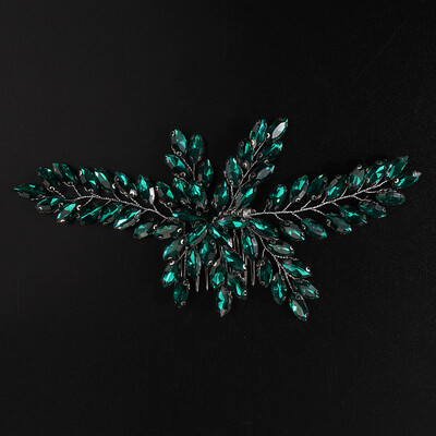 Accesorii pentru păr de nuntă cu stras de lux, 11 culori, pieptene de păr de mireasă lucrat manual pentru femei, caciulă pentru domnișoare de onoare, diademă