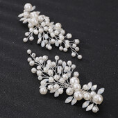 Modes Pērļu Sudraba Zelta Rhinestone Kāzu klipši Kāzu Līgavas Galvassegas Roku darbs Vintage ballīte Līgavas māsas Prom Head Rotaslietas