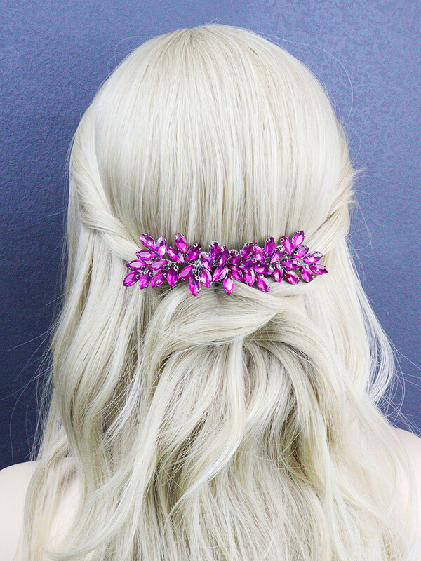 Pieptene de păr de lux cu strasuri, trandafir roșu, rochie de mireasă pentru accesorii de păr, pentru femei, bentită lucrată manual, accesorii pentru cap de mireasă, păr de nuntă.