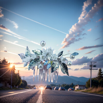 Νυφικό μαργαριτάρι χτένα μαλλιών νυφικό κρυστάλλινο κεφάλι λουλουδιών πλαϊνή χτένα φουρκέτα νυφικό στολίδι για κυρίες και κορίτσια