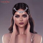 Youlapan jauns Rhinestone ķēdes ķemmes matu aksesuārs kāzu aksesuāri sieviešu galvas saite kāzu līgavas matu aksesuārs HP564