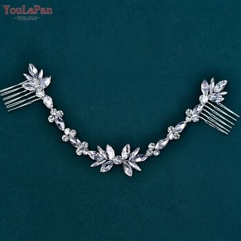 Youlapan New Rhinestone Chain Comb Αξεσουάρ για τα μαλλιά Αξεσουάρ γάμου Γυναικεία κορδέλα κεφαλής Γάμος Νύφη Αξεσουάρ μαλλιών HP564