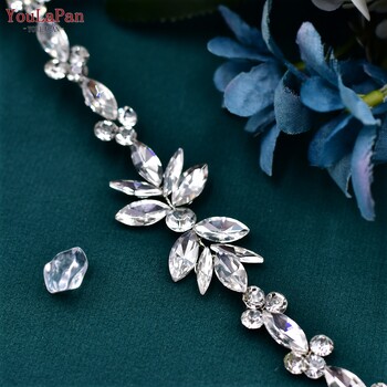 Youlapan New Rhinestone Chain Comb Αξεσουάρ για τα μαλλιά Αξεσουάρ γάμου Γυναικεία κορδέλα κεφαλής Γάμος Νύφη Αξεσουάρ μαλλιών HP564