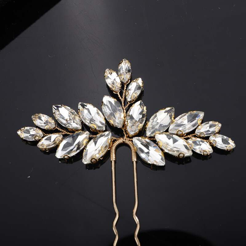 3 bucăți ace de păr de mireasă cu strasuri, lucrate manual, pentru femei și fete, la modă, petrecere, mirese, accesorii pentru păr, bijuterii