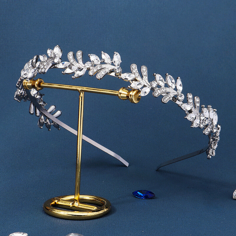 Izpārdošana Sudraba Rhinestone Galvassegas Izpārdošana Kāzu Līgavas Kristāla Tiāras Līgavas Matu Lente Ballītei