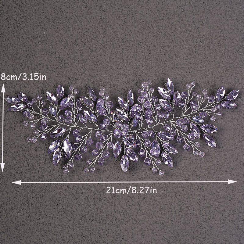 Luxus vintage strasszkristály menyasszonyi fejpánt nőknek divat, kézzel készített esküvői fejdísz Haj kiegészítők party fejfedők