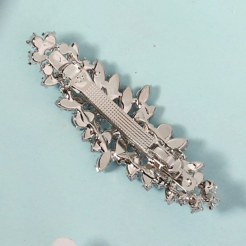 Új ezüst fényes cirkónia kis hajcsat nőknek és lányoknak Esküvői menyasszonyi ékszerek Kiegészítők Hajtű Fejdísz Fejdísz