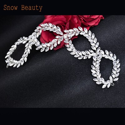 DZ006 Vintage kāzu matu aksesuāri Rhinestone līgavas galvas saite Crystal Bride Tiara Girls, ar rokām darināta sieviešu galvassega