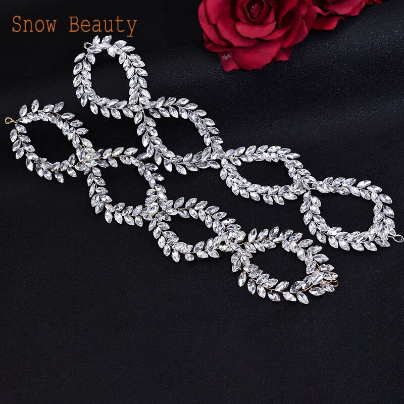 DZ006 Vintage kāzu matu aksesuāri Rhinestone līgavas galvas saite Crystal Bride Tiara Girls, ar rokām darināta sieviešu galvassega