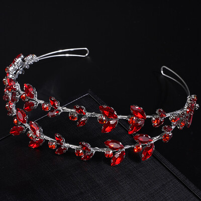 Coroană de mireasă cu strasuri elegante de lux, accesorii pentru păr de nuntă pentru femei la modă, diademe pentru petrecere, de epocă, lucrate manual