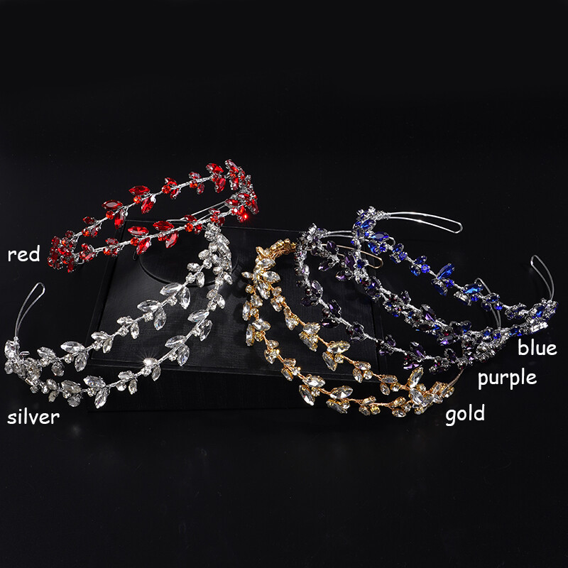 Coroană de mireasă cu strasuri elegante de lux, accesorii pentru păr de nuntă pentru femei la modă, diademe pentru petrecere, de epocă, lucrate manual