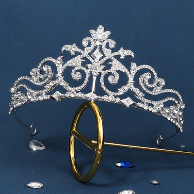 Strasszkő Menyasszonyi Esküvő Tiara Korona Új Kristály Haj Ékszer Fejdísz Hajruha Kiegészítők Ékszerek Halloween Party Hajpánt