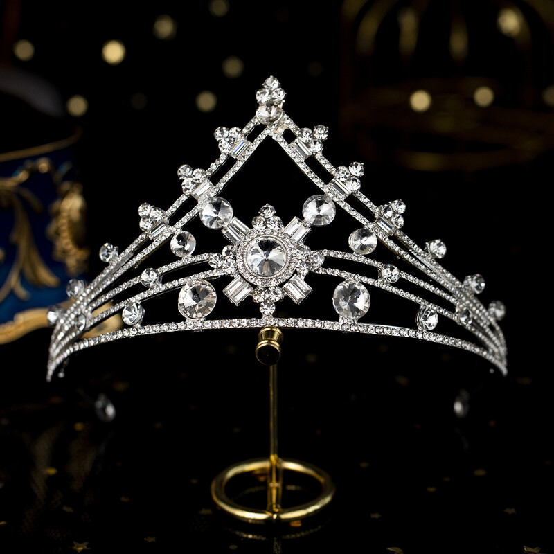 Strasszkő Menyasszonyi Esküvő Tiara Korona Új Kristály Haj Ékszer Fejdísz Hajruha Kiegészítők Ékszerek Halloween Party Hajpánt
