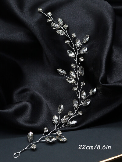 Női strasszos haj szőlő divat hajékszerek, kézzel készített szalagavató hajdíszek Esküvői menyasszonyi hajkiegészítők parti hajpántokhoz