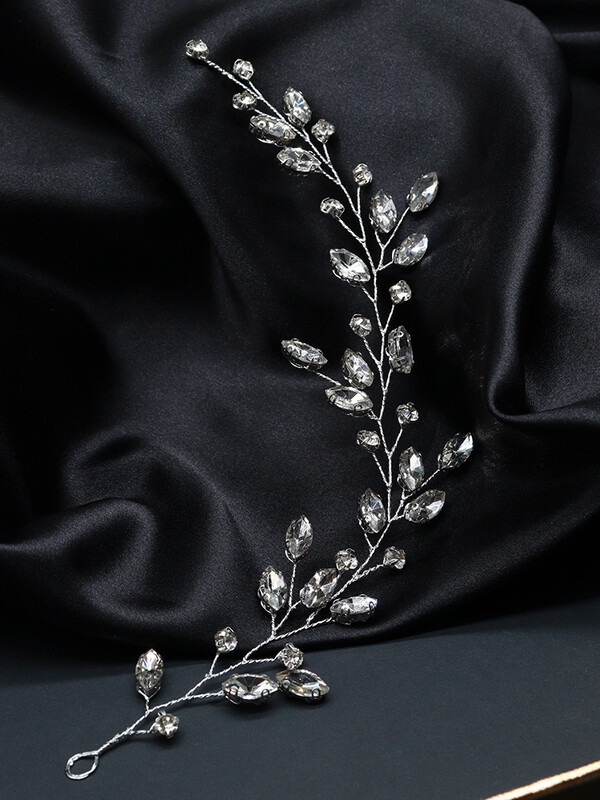 Női strasszos haj szőlő divat hajékszerek, kézzel készített szalagavató hajdíszek Esküvői menyasszonyi hajkiegészítők parti hajpántokhoz