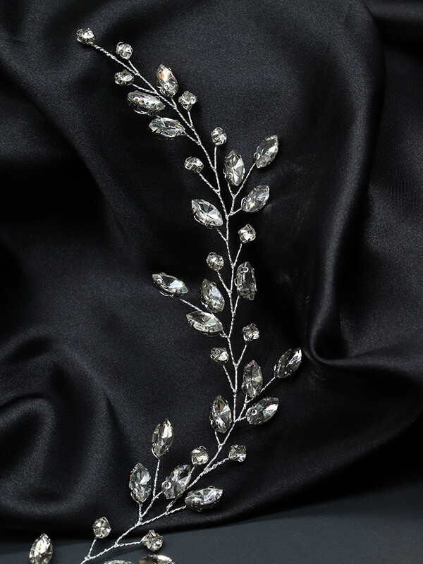 Női strasszos haj szőlő divat hajékszerek, kézzel készített szalagavató hajdíszek Esküvői menyasszonyi hajkiegészítők parti hajpántokhoz