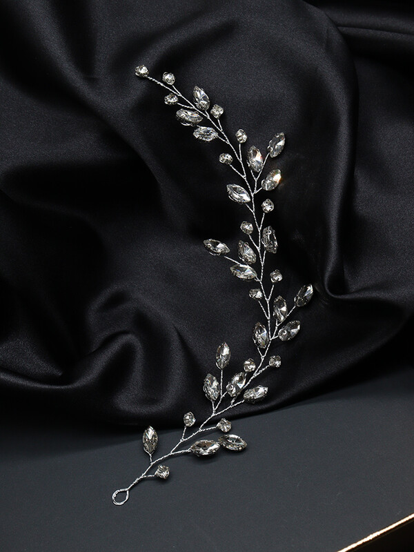 Női strasszos haj szőlő divat hajékszerek, kézzel készített szalagavató hajdíszek Esküvői menyasszonyi hajkiegészítők parti hajpántokhoz