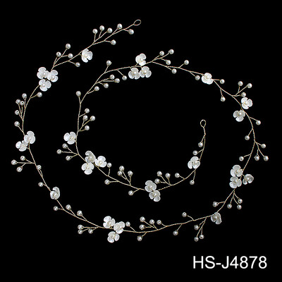 Klassikalised pikkade juustega viinapuust juuksepaelad Pärli- ja kivist lilledega peapaelad Pruudi pulmapeakatted Aksessuaarid Pruutneitsi kingitused