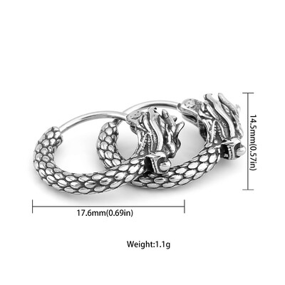 Nordijski Viking Glava vuka Thorov čekić Naušnice Muškarci Žene Nehrđajući čelik Rune Amulet Naušnice Party Club Nakit Poklon