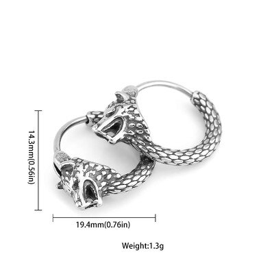 Nordijski Viking Glava vuka Thorov čekić Naušnice Muškarci Žene Nehrđajući čelik Rune Amulet Naušnice Party Club Nakit Poklon