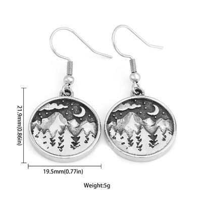 Nordijski Viking Glava vuka Thorov čekić Naušnice Muškarci Žene Nehrđajući čelik Rune Amulet Naušnice Party Club Nakit Poklon