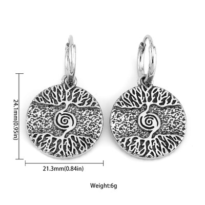 Nordijski Viking Glava vuka Thorov čekić Naušnice Muškarci Žene Nehrđajući čelik Rune Amulet Naušnice Party Club Nakit Poklon