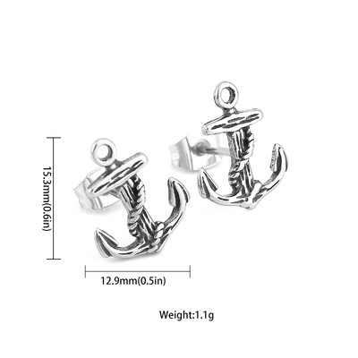 Nordijski Viking Glava vuka Thorov čekić Naušnice Muškarci Žene Nehrđajući čelik Rune Amulet Naušnice Party Club Nakit Poklon