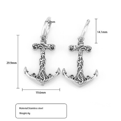 Nordijski Viking Glava vuka Thorov čekić Naušnice Muškarci Žene Nehrđajući čelik Rune Amulet Naušnice Party Club Nakit Poklon