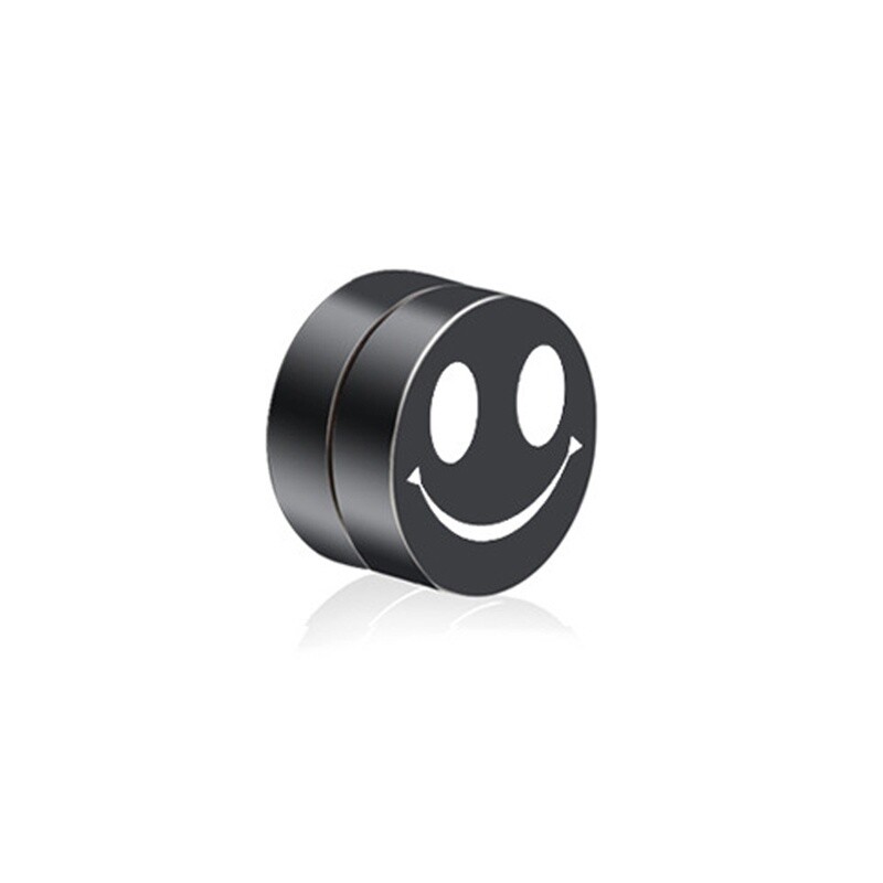 1 vnt. juodas magnetinis netikras ausų segtukas Tragus auskarų rinkinys kištukas be auskarų spaustuko Vyriški nerūdijančio plieno apskritimo magnetai papuošalai Dovanos