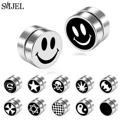 Punk Puternic Magnet Magnetic Ureche Stud Cercei Non Piercing Cercei falsi Fara gaura pentru ureche Cadou Barbati Femei Accesorii Bijuterii