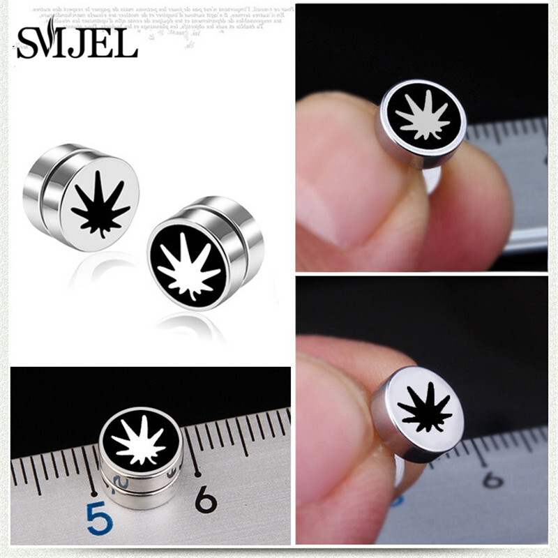 Punk Spēcīgs Magnētisks Magnētisks Auss Stud Bez Caurduršanas Auskari Viltus Auskari Bez Auss Atveres Dāvana Vīriešiem Sievietēm Aksesuāri Rotaslietas