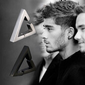 1Gb Panka trīsstūra auss kaula stīpas auskari sievietēm vīriešiem nerūsējošā tērauda auskaru ausu sprādzes klipsis uz auskara skrimšļa Tragus