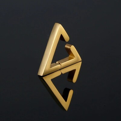 1Gb Panka trīsstūra auss kaula stīpas auskari sievietēm vīriešiem nerūsējošā tērauda auskaru ausu sprādzes klipsis uz auskara skrimšļa Tragus