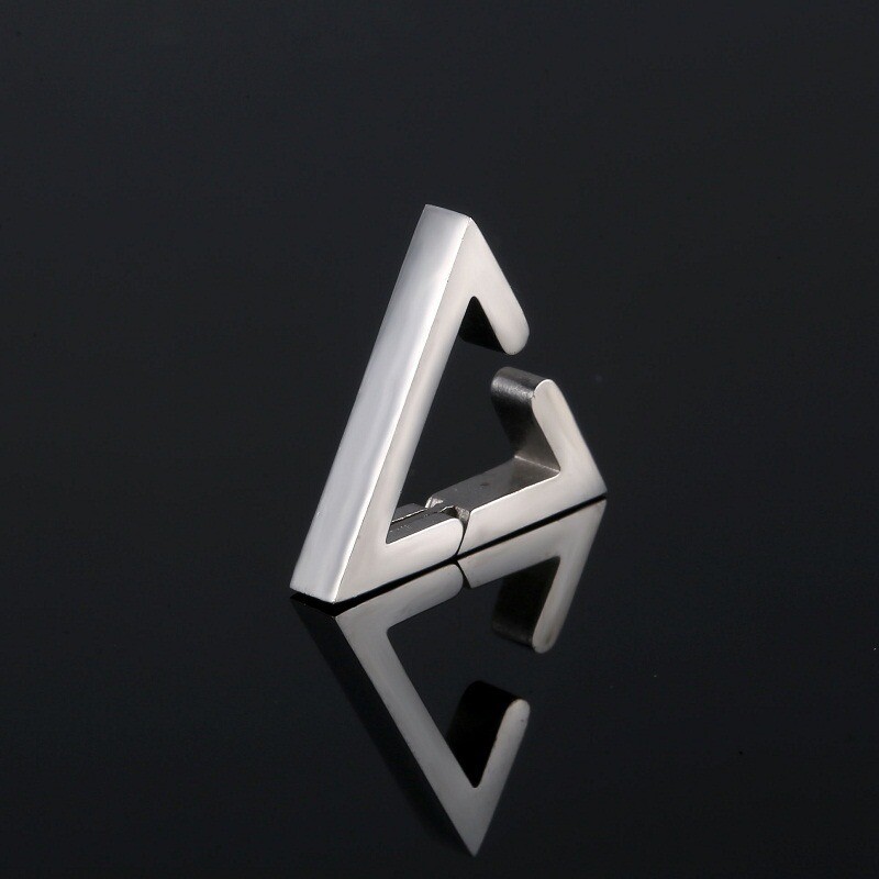 1Gb Panka trīsstūra auss kaula stīpas auskari sievietēm vīriešiem nerūsējošā tērauda auskaru ausu sprādzes klipsis uz auskara skrimšļa Tragus