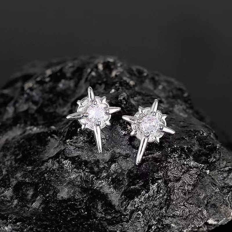 1 pár divatos North Star mágneses fülcsipesz férfiaknak füllyukak nélkül Női fülbevalók egyszerű ékszerek mindennapi dekoráció