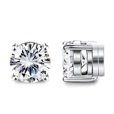 1 pár rozsdamentes acél mágneses nem áttörő CZ fülbevaló uniszex punk karika fülbevaló fülkapcsok férfiaknak női