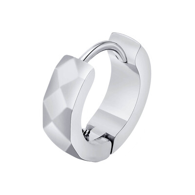 Vnox geometrijske prstenaste naušnice za muškarce, žene, jednostavne vodootporne huggie naušnice od nehrđajućeg čelika, crna srebrna zlatna boja