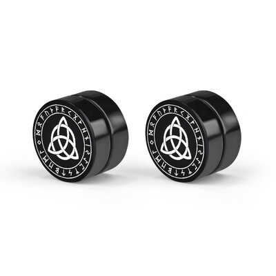 2vnt./Rinkiniai Nerūdijančio plieno magnetiniai auskarai vyrams Moterims madingi juodi auskarai 23 stilių laimės simbolis auskarai papuošalai dovanos