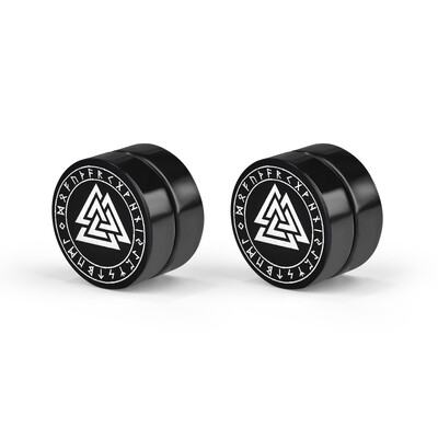 2vnt./Rinkiniai Nerūdijančio plieno magnetiniai auskarai vyrams Moterims madingi juodi auskarai 23 stilių laimės simbolis auskarai papuošalai dovanos