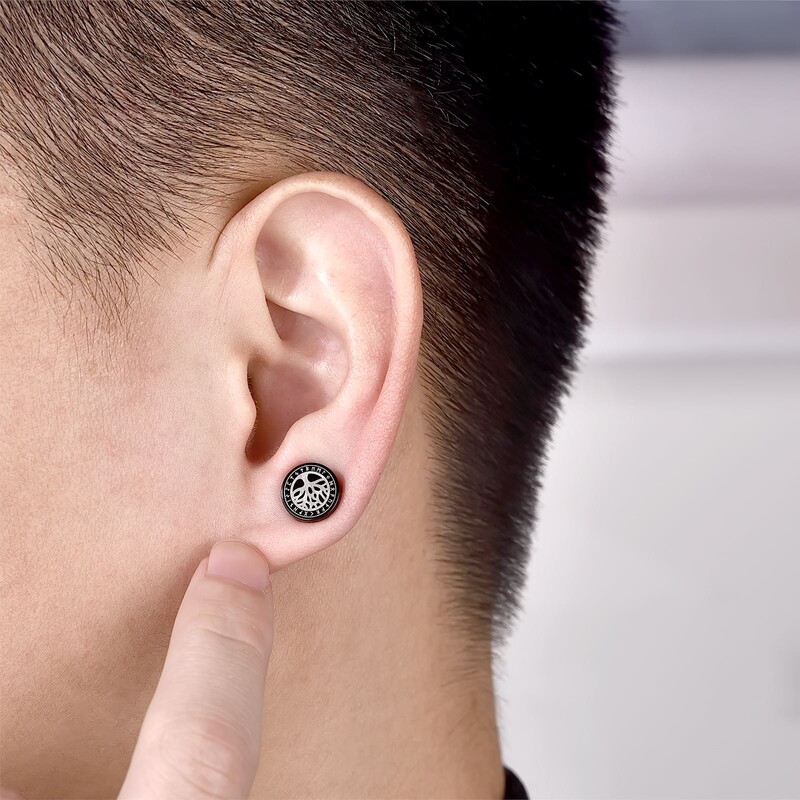 2vnt./Rinkiniai Nerūdijančio plieno magnetiniai auskarai vyrams Moterims madingi juodi auskarai 23 stilių laimės simbolis auskarai papuošalai dovanos