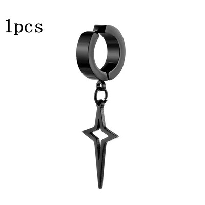 1kom Punk Non Piercing kopča za muškarce Žene Titanium Steel Magnetic Type Naušnice Tinejdžeri Hip Hop Style Naušnice Nakit Dodaci